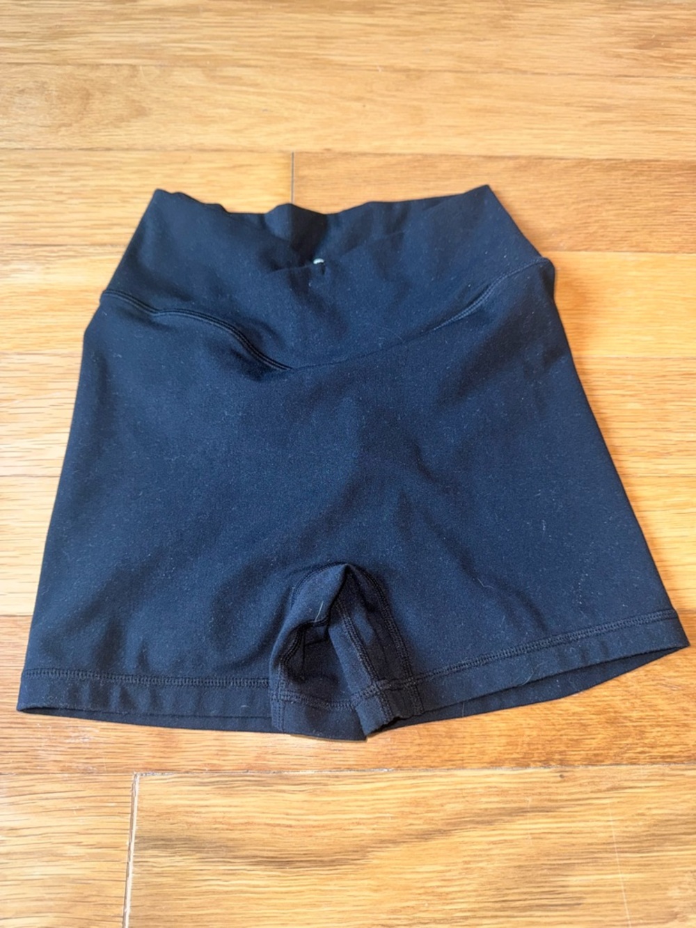 Til You Collapse Black Effortless Booty Scrunch Shorts